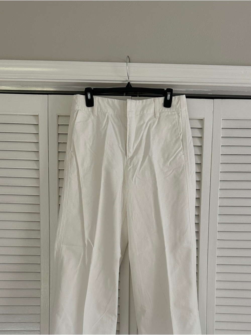 H&M wide leg white pants size 6